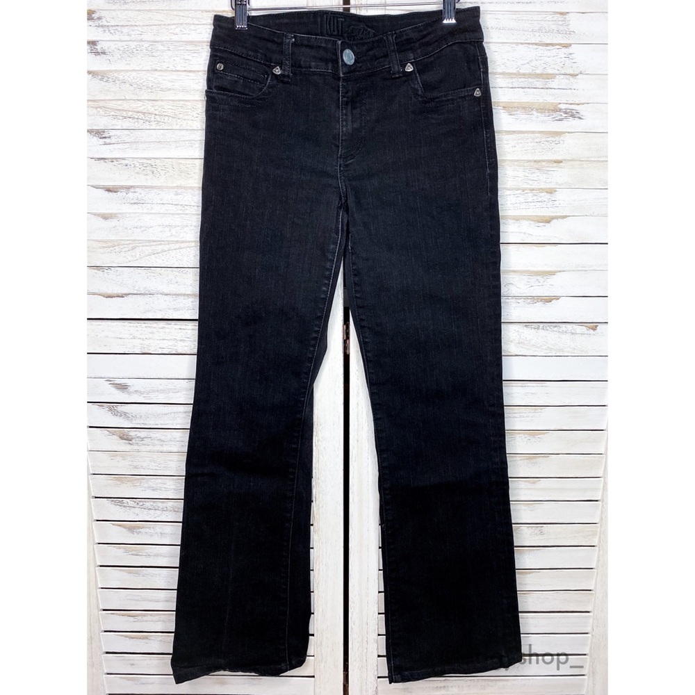 Kut from the Kloth | Black Mid Rise Bootcut Jeans - Picture 1 of 8